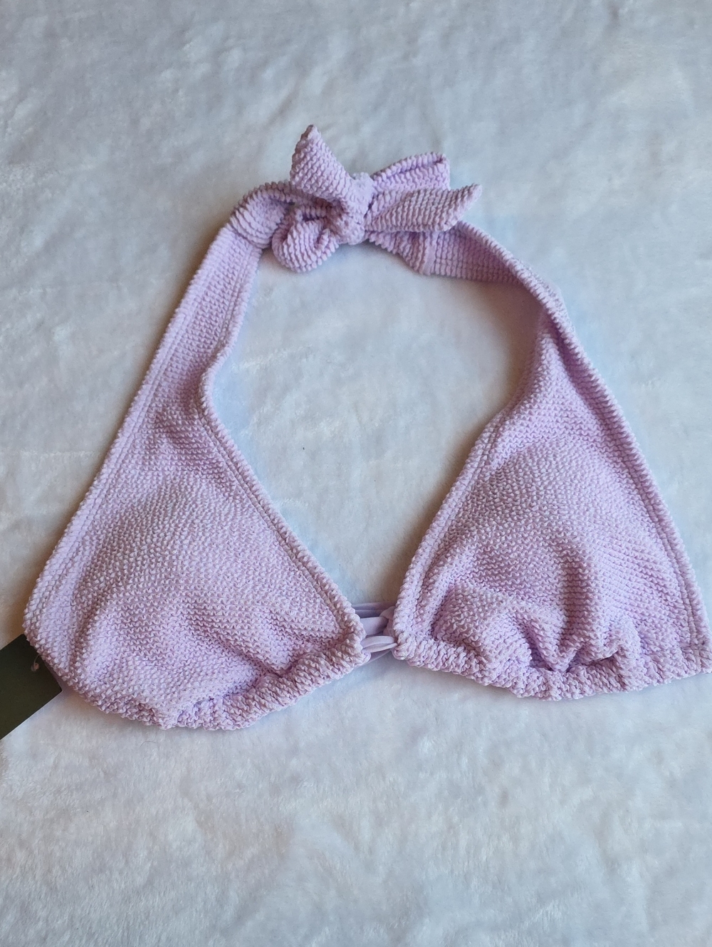 Lilac Textured Bikini Top